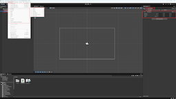 Unity Editor window with the GameObject menu open in the top bar