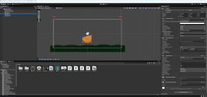 Редактор Unity с загруженной Catch Game