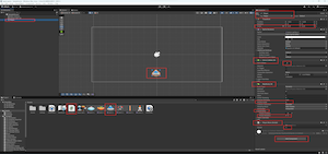 Объект Player с Rigidbody2D, Circle Collider и скриптом PlayerMove