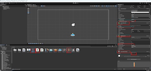 Объект Laser в Unity с компонентами и сохранённым префабом