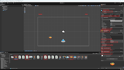 Префаб врага с Rigidbody 2D, Circle Collider 2D