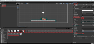 Unity scene with Ground and Rat setup