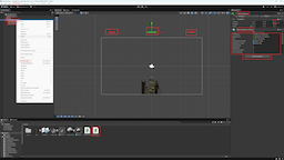 MeteorSpawner object with spawn bounds and filled references in the Unity Inspector