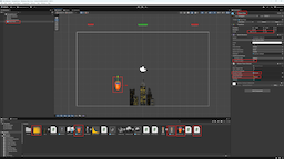 Rocket tower in the scene with the MissileTower script attached