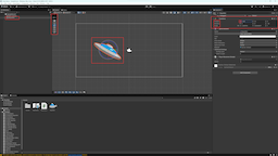 Spaceship with changes in the Transform component