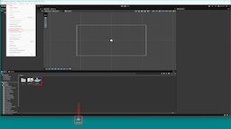 Unity Editor with the imported spaceship sprite